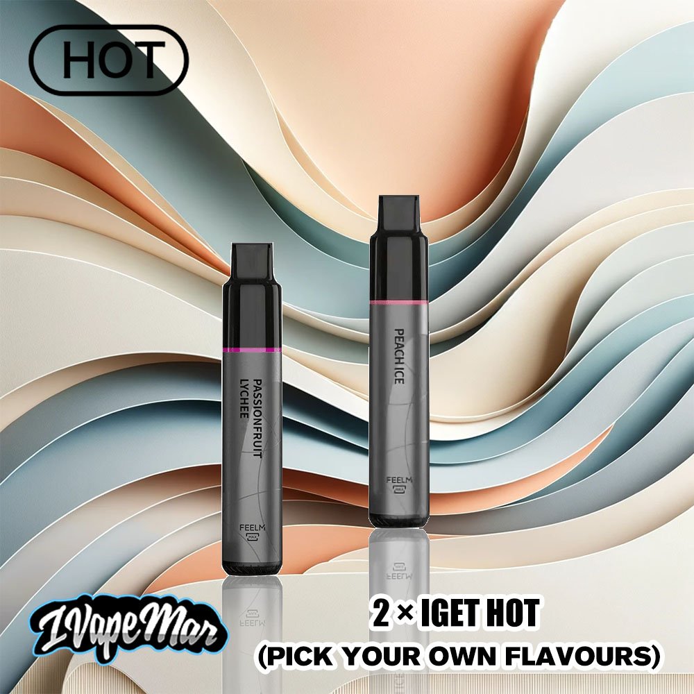 Vaping with IGET disposable vape device